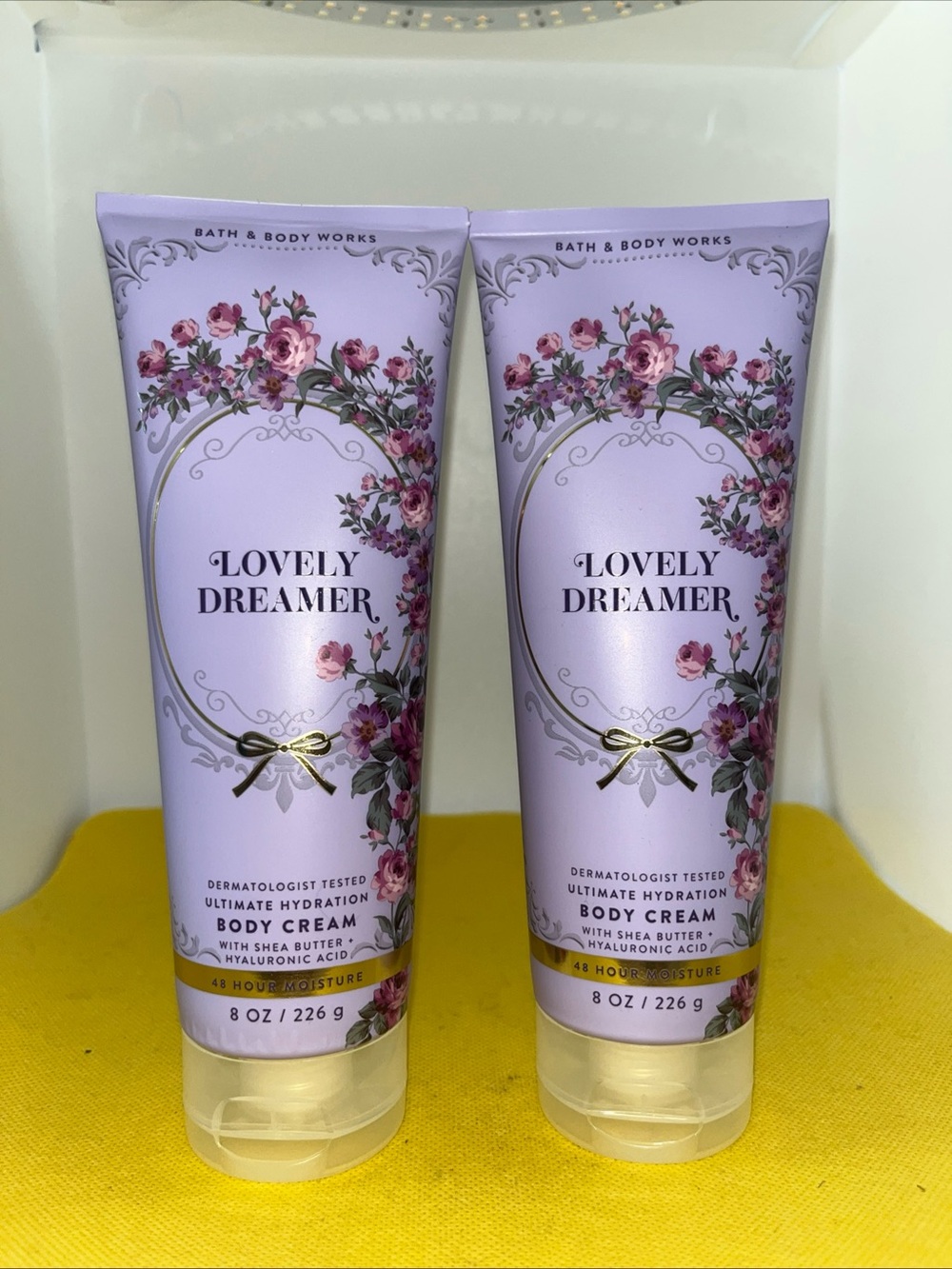 2 BATH & BODY WORKS LOVELY DREAMER ULTIMATE HYDRATION BODY CREAM 8 OZ.
